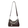 Bolsa Feminina Transfronteiriça Estilo de Rua Moda Bolsa Sela Henggeng Novo Estilo Menina Chique Bolsa de Ombro Único Bolsa Transversal de Alto Valor
