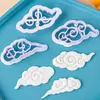 Molde de bolo de açúcar flip diy Xiangyun molde de prensa de impressão molde de corte de nuvem feliz aniversário bolo estilo chinês ferramenta de cozimento decorativa