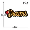 Serie del alfabeto inglés tela bordada pegatinas insignia personalizada parche bordado para computadora accesorios para ropa parche diy venta al por mayor