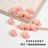 Cuentas Redondas de Colores Accesorios para Joyería DIY Cuentas Sueltas Hechas a Mano Arcoíris Color Completo Crema 10mm Accesorios para Pulseras Collares Cuentas