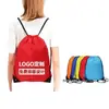 Bolsa com cordão, mochila pequena, logotipo, maratona, treinamento de natação