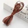 Alambre Hecho a Mano DIY Cuerda Plana de Piel Sintética de 5m Cuerda de Piel Cuerda para Atar Pulsera Cuerda para Collar Correa Lanyard Accesorios V171