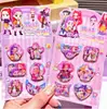 Adesivos 3D de Água Tremulante do Grupo de Meninas Caçadoras de Demônios, Adesivos Tremulantes Ativados por Água para Decoração DIY Infantil, Adesivos Criativos Guka
