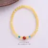 Colección de Pulseras Rojas del Sur de 4 mm Ágata Natural Nuevo Estilo Chinoiserie Pulsera Apilada para Mujer de Gama Alta Doble Círculo Regalo para Madre