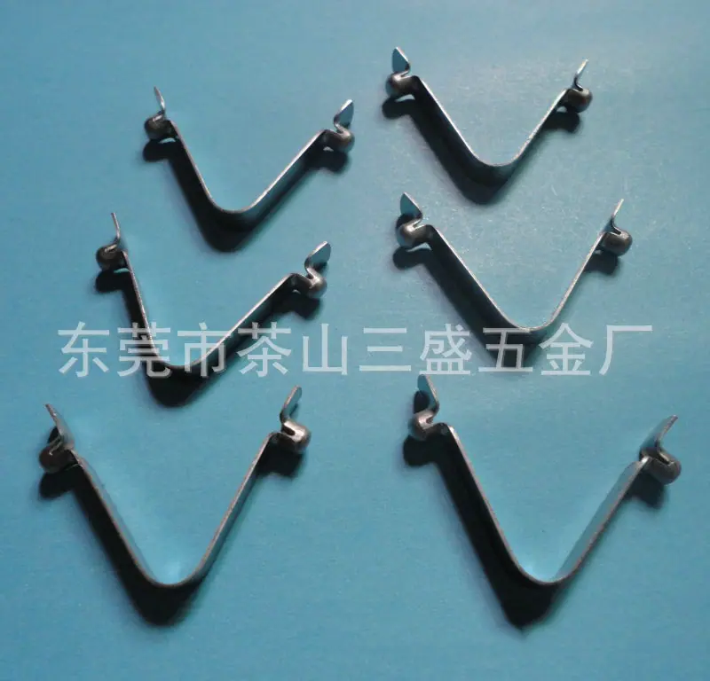 生产定制 各种规格管内冲压弹片 精密V型弹片1
