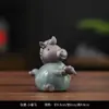 Adorno de Mascota de Té de Cerámica Horno Fuma Ge, Adecuado para Uso Doméstico, Decoración Vintage Estilo Zen para Interiores, Ceremonia del Té China, Quemador de Incienso