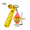 Chaveiro de Desenho Pequeno Pingente Bebê Chorando Série Amarela Pingente de Chave Casal Mochila Escolar Pequeno Pingente Atacado