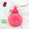 KOOROL - Llavero con forma de bola de pelo de bebé durmiendo, muñeco de peluche, llavero para bolso de coche