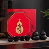 Bule, Xícara de Chá, Conjunto de Chá Cinco Bênçãos, Recipiente de Chá Cerâmico Retro em Forma de Cabaça, Impressão de Presente, Lembrancinhas, Produtos Culturais e Criativos para Negócios