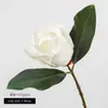 Flores de Magnolia Simuladas con Tacto Realista y Efecto Hidratante, Flores Artificiales para Decoración de Mesa de Sala de Estar, Ramos Decorativos, Arreglos Florales de Mano y Accesorios Florales