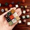 Dados de Amatista Natural, Ágata Acuática, Dados de Ojo de Tigre, Adornos para Juego de Dados de Piedra Semipreciosa, Nuevos Productos Transfronterizos