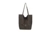 Bolso Cruzado de Hombro con Estampado de Leopardo de Doble Cara, Bolso de Compras Casual Estilo Perezoso, Gran Capacidad, Elegante Bolso Tote Europeo y Americano, Versátil