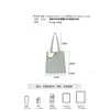 Bolsa de Compras Feminina Nova Estilo Japonês Casual Ultra Leve Grande Capacidade Tote de Ombro em Nylon