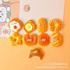 Brinquedo de comida em miniatura simulado acessórios de resina DIY decoração de capa de celular série de pão de desenho animado fofo