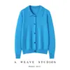 Suéter de cachemira mezclado con lana, cuello polo, suéter de cachemira holgado y versátil, camiseta base de punto para otoño e invierno