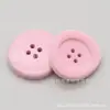 Botões Decorativos de Pelúcia Coloridos de Quatro Furos para Roupas de Exterior de Alta Qualidade com Formato Especial, Suéteres, Botões Simples e Versáteis de Resina