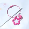Llavero de Campana de Estrella de Cinco Puntas Colorida al por Mayor Colgante Hueco de Acrílico Colgante para Bolsa Cubierta de Auriculares