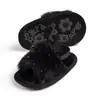 Sapatos Populares para Bebê Transfronteiriços, Brilho Fino da Moda, Pantufas Confortáveis de Pelúcia com Solado Macio, Sapatos Antiderrapantes para Bebês e Crianças Pequenas para Uso Interno Atacado
