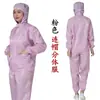Buzo Antidust con Capucha, Ropa de Trabajo Antiestática con Bolsillos, Traje de Protección para Pintura en Spray en Sala Limpia para Hombres y Mujeres, Ropa Libre de Polvo