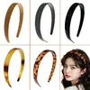 Nova faixa de cabelo da Amazon com 1,8 cm de largura, com toque de alta qualidade, estampa de leopardo, adequada para mulheres usarem ao lavar o rosto, faixa de cabelo antiderrapante feita de material de PC