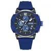 Megir Nueva Moda Tendencia Cronógrafo Multifunción para Hombre Luminoso Resistente al Agua Calendario Venta al por Mayor Reloj Deportivo para Estudiantes