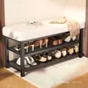Banco para troca de sapatos, porta de casa, pode sentar, armário de sapatos, banco integrado, porta de entrada, luz, banco de sapatos de luxo de alta qualidade, sapateira de entrada