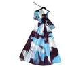 Vestido Estampado Estilo Resort Francés para Mujer, Mangas Tres Cuartos, Ceñido a la Cintura, Conjunto de Dos Piezas Adelgazante, Ropa de Trabajo Elegante de Verano con Perlas