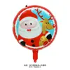 Balão de Bola de Natal de 18 polegadas Filme de Alumínio Papai Noel Boneco de Neve Árvore de Natal Balão de Decoração para Festa de Natal
