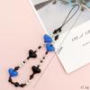 Cadena para teléfono móvil con cuentas acrílicas, nueva y hecha a mano, de Yi Lian, con diseño de amor, corta, anticaída, venta al por mayor