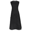 Vestido de Verão Miyake 2026 Leve Solto Plissado Sem Mangas para Mulheres, Comprimento Médio Simples Patchwork Irregular