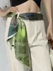 Bufanda Angosta Larga de Seda Sintética Estilo Nuevo para Mujer Versátil Pañuelo para el Cabello de Primavera y Otoño Estilo Coreano Bufanda para el Cuello Cinta de Corbata