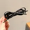 Pinza para el pelo de estampado a cuadros para mujer, nuevo modelo 2026, pinza ovalada hueca para la parte trasera de la cabeza, pinza de pico de pato grande, accesorio para el cabello de alta gama