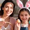 Pegatinas de Tatuaje de Pascua de Dibujos Animados de Nuevo Producto Transfronterizo Conejo Lindo Huevo Ojo Maquillaje Rubor Pegatinas para la Cara Pegatinas DIY