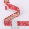 Cinta jacquard floral vintage con flecos de 2.5 cm para textiles del hogar, decoraciones de ventanas, adornos de ropa, accesorios de encaje DIY hechos a mano 3726