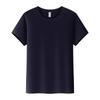 Verano nuevo manga corta algodón peinado urbano casual cuello redondo top color macarrón comercio exterior en stock entrega de una pieza