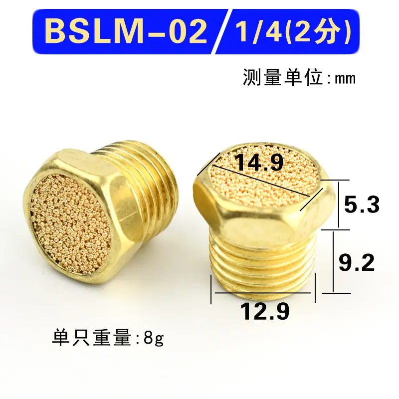 规格选项-平头消声器2分