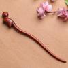 Nova Presilha de Cabelo de Jacarandá com um Design Único de Coelho, Acessório de Cabelo Personalizado, Presilha de Cabelo Artesanal de Madeira Maciça, Acessório de Estilo Artístico