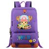 Mochila escolar de gran capacidad con estampado de Luffy de One Piece para estudiantes jóvenes, mochila de viaje para hombres y mujeres