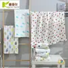 Manta Infantil, Toalla de Baño para Bebé, Algodón Puro al por Mayor, Gasa de Seis Capas, Colcha de Bebé Suave y Absorbente de Verano con Dibujos