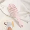 Pente para alisar cabelo, pente de costela, mesmo estilo de celebridade da internet, oco, para coroa alta, pente volumizador, pente massageador, em estoque, atacado de fábrica