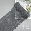 (Recomendado) Renda Macia Elástica de 15cm, Lingerie Sexy Colorida, Tecido de Renda, Bainha Alargada