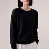 Andy Velvet Linha Pronta Tricô de Gola Redonda Outono/Inverno 2026 Novidade Manga Longa Roupa Feminina Top Básico Vazado com Ponto Trançado para Mulheres
