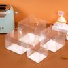 Caja portátil transparente multicapa para pastel, embalaje para cortar mousse, 6 pulgadas/8 pulgadas, caja de embalaje para pastel para cortar, embalaje de punto occidental