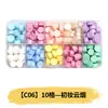 Perlas de cera octogonales, 100 estilos en compartimentos separados, perlas de cera para sellos de cera, empaque de caja de color mixto, venta al por mayor