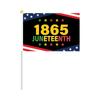 Bandeira de Mão do Festival de Junho Comemorando o Dia da Libertação Negra Dia da Independência Dia Livre Lua Histórica Negra Africana Bandeira