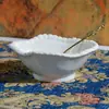 Plato de Cerámica Estilo Europeo con Perlas y Artesanía, Adecuado para Hoteles, Clubes y Uso Doméstico, Té de la Tarde y Platos Gourmet, con Pequeñas Imperfecciones en la Presentación