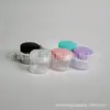 Tarro de crema rosa, morado y blanco 20g, botella rellenable de crema facial, caja redonda de maquillaje 20ml, caja de sombras de ojos, botella de esmalte de uñas