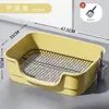 Banheira vaso sanitário para cachorro, vaso sanitário de aço inoxidável para cachorro, caixa de areia anti-cocô para cachorro, suprimentos para animais de estimação, vaso sanitário para cachorro para atacado