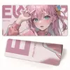 Alfombrilla de ratón bidimensional, Almohadilla de juego de dibujos animados más vendida para eSports, Almohadilla de teclado para niños y niñas, Linda almohadilla de escritorio rosa extragrande