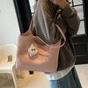Bolsa de Ombro Fashion de Alta Classe Versátil para o Trabalho Feminina Nova Primavera 2025 Bolsa Tote Grande Capacidade para Estudante